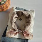 Ethnic sunflower / 56x56cm square scarf