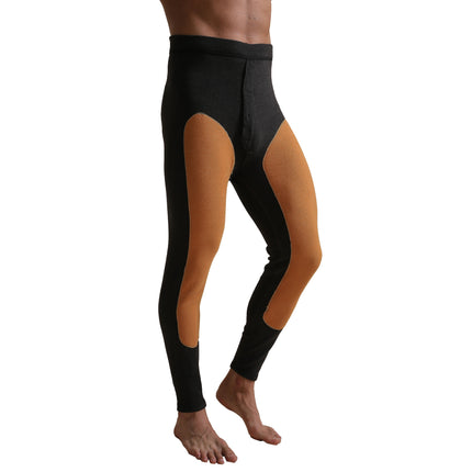 Thickened Fleece-Lined Thermal Pants with Double-Sided Brushed Fabric, High Elasticity, Slim Fit, Mulberry Silk Patch, Thermal Pants, Thickened Version