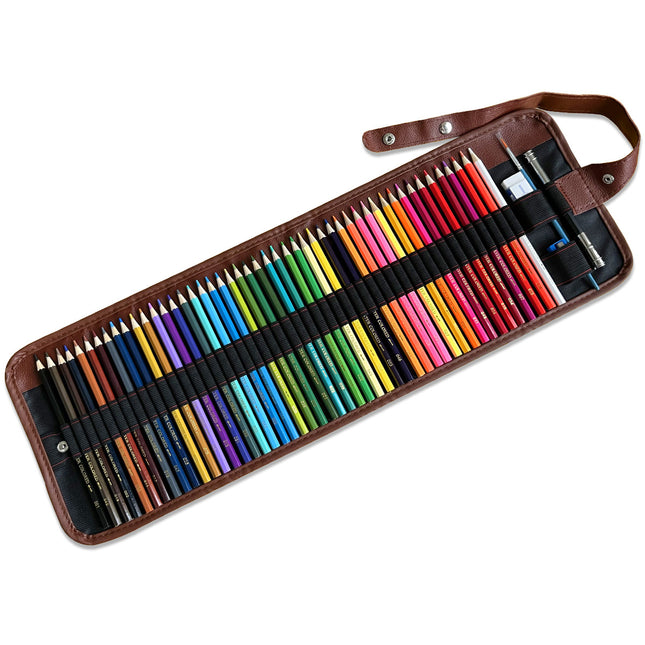 48 water-soluble colored pencil set beginner hand-painted professional art colored lead painting pen cross-border factory wholesale