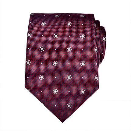 Tie men's formal wear business wine red bridegroom wedding jacquard hand fight 8cm administrative professional New in stock