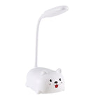 White [puppy desk lamp + first switch + usb data cable]