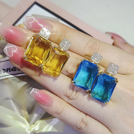 Hot selling source AliExpress original single European and American cross-border high-grade earrings female niche design e7966