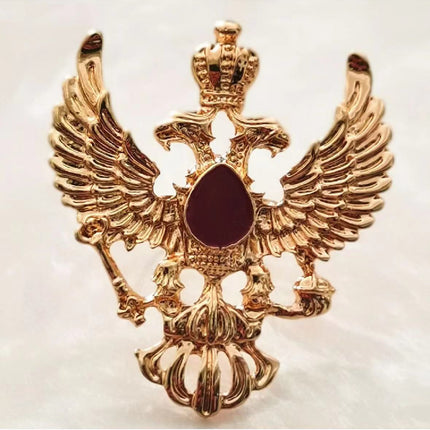 Tie Buckle Cross-Border Hot-Selling Formal Accessories Personalized Trendy Men's Rudder Eagle Chinese Style Flowery Gold Men's Tie