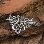 Silver-flower hair stick