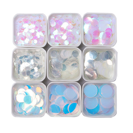 15mm round side hole bright piece hanging piece dance clothing bags and other clothing accessories diy accessories belly dance decorative piece