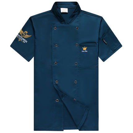 Factory wholesale chef clothing short sleeve chef overalls men and women summer catering teahouse hotel kitchen tooling long sleeve