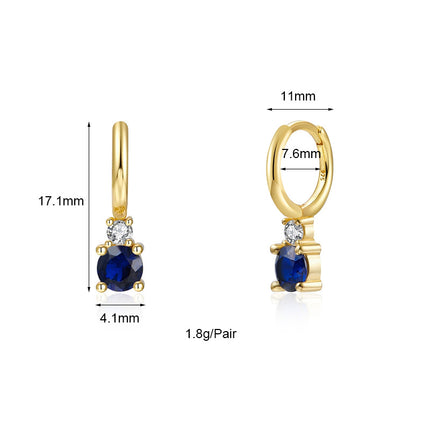 Amazon, Aliexpress, Temu, Shein, European and American Cross-Border Popular Luxury Zircon Earrings Wholesale