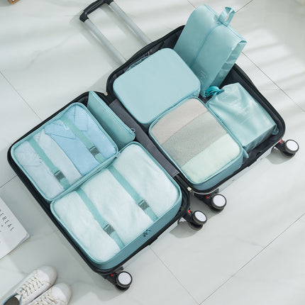 Travel Seven-Piece Storage Bag Clothes Organizer Storage Bag Portable Large Capacity Luggage Bag Classified Storage