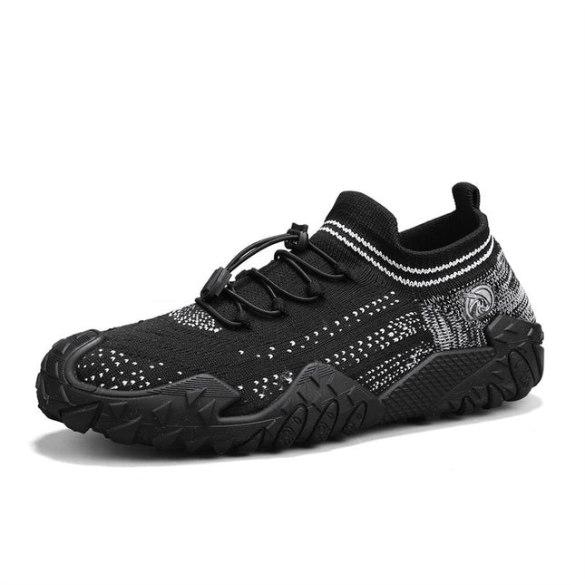 Light Luxury Designer 2025 Summer Style Douyin Live Broadcast Men's Shoes Socks Shoes Ultra-Light Sports Running Breathable Men's Shoes