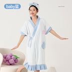02#Cloud bunny baby blue skirt / Free size