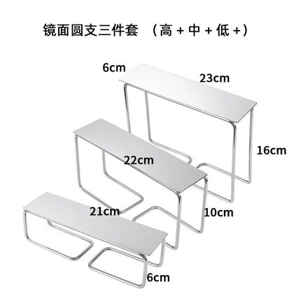 Clothing Store, Shoe Store, and Bag Display Props, High and Low Models, Stainless Steel Shoe and Bag Display Racks, Hot-Selling Cross-Border Items