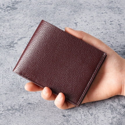 Cross-Border Supply Pu Leather Multifunctional Short Men's Wallet Fashion Foreign Trade Hot-Selling Card Holder Men's Wallet