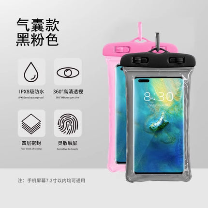 Mobile Phone Waterproof Bag Touchscreen Swimming Self-sealing Sealing Bag Seaside Diving Shooting Drifting Transparent Waterproof Mobile Phone Case