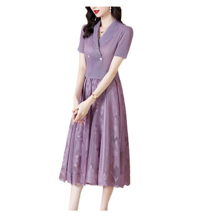 dress high-end temperament socialite goddess fan high sense 2025 new summer new mother noble rich wife