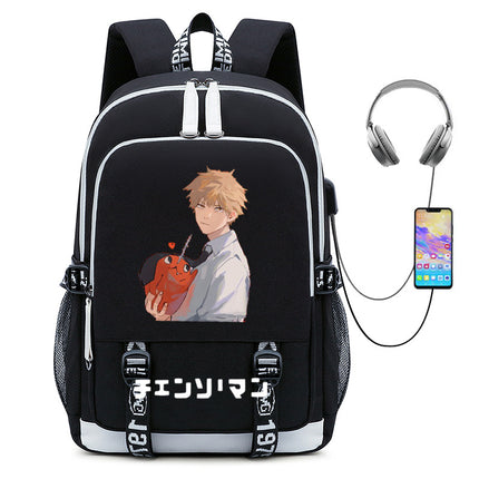 Anime Chainsaw Man Chainsaw Man peripheral schoolbag student male travel bag chain saw Man computer backpack