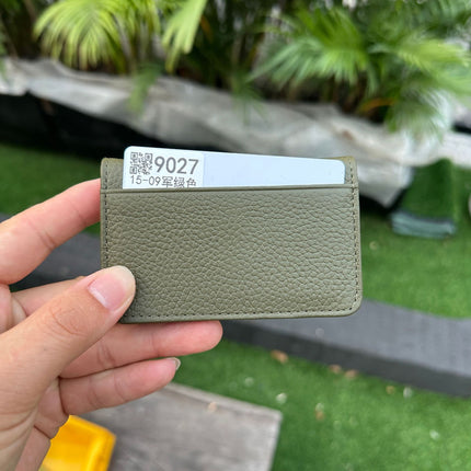 Cross-Border Foreign Trade New Genuine Leather Multi-Ring Binder Mirror Window Small Card Holder First Layer Cowhide Card Bag Document Storage Card Album Card Holder