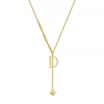 Double-Layer Necklace 2024 New Women's Sweater Chain Accessible Luxury Niche Design High-End Non-Fading Clavicle Chain Accessories