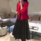 Red Jacket Long Dress suit / M recommends about 50.00kg