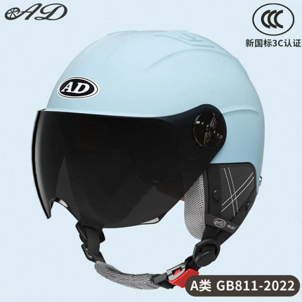 Ad Electric Motorcycle Helmet for Men and Women, Summer 3C Certified Half Helmet, Battery Car Safety Helmet, Sun Protection for Riding