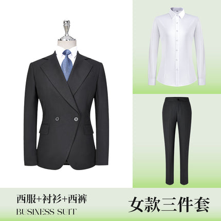 Senior sense 4S store hotel manager interview formal wear high-end suit men's and women's work clothes professional suit wholesale