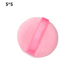 Round pink puff
