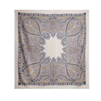 Fhz25-90009-1 double-sided paisley diamond pattern purple / 132*132cm