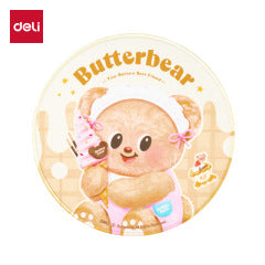 Deli HY453 Butter Bear Mouse Pad Office Game Wear-resistant Mouse Pad Cartoon Home Mouse Pad Table Mat