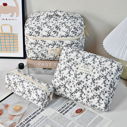 Large-Capacity Partitioned Makeup Bag, High-End Portable Storage Bag, Wholesale in Stock, Exclusively for Cross-Border Sales, Supports Labeling and Dropshipping