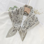 L024-131-03 gray / 70cm wrinkled square towel