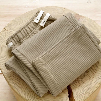 Unresistable Sweatpants! 300g Heavyweight Light Gray Twill Straight Loose Sweatpants Men's Casual Sports Pants Women