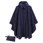 Blue and white dots [big brim zipper style] one size fits all / One size fits all【40kg to 100kg】