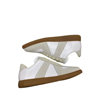 Internet Celebrity Popular Men's and Women's Couple Shoes, Versatile Trendy Shoes, Retro Sports White Shoes, Genuine Leather Moral Training Shoes, Men's Shoes