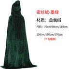 Gold velvet cloak dark green / 70CM