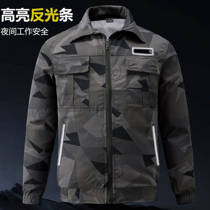 Summer Fan Clothes Air Conditioning Outdoor with Fan Clothes Construction Site Wear Resistant Cooling Labor Protection Overalls