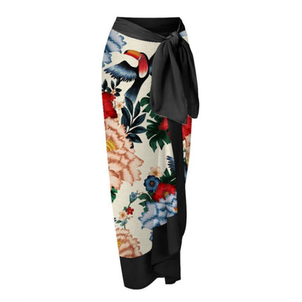 Cross-border New European and American Women's one-piece Swimsuit Sexy Printed Two-piece Skirt Hot Swimsuit Bikini suit