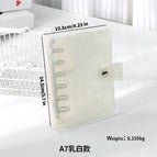 A7 milky white (PP shell PVC cover without inside page)