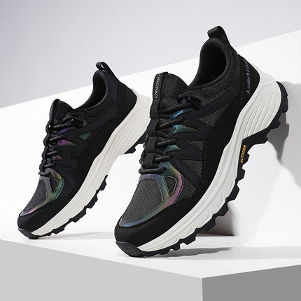 Men's Shoes, Dad Shoes, New Men's Shoes, Middle-Aged Non-Slip Sports Breathable Outdoor Hiking Spring and Summer Mesh Casual Shoes