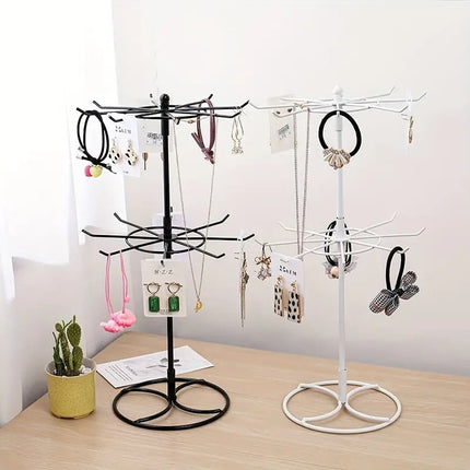 Rotating Jewelry Hanger Night Market Stall Commodity Necklace Bracelet Lipstick Display Rack Shelf Jewelry Rack Storage Rack