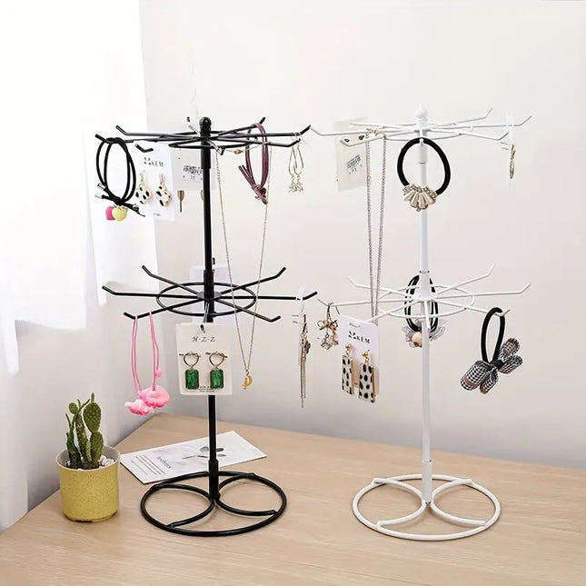 Rotating Jewelry Hanger Night Market Stall Commodity Necklace Bracelet Lipstick Display Rack Shelf Jewelry Rack Storage Rack