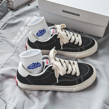Autumn New Retro Sneakers Suede Couple Sneakers Breathable Canvas Shoes Men's Trendy Men's Casual Shoes - Clearance