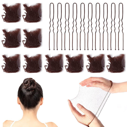 Hair Twister, Dance Net Bag, Ball Head, Stewardess Hair Flower, Invisible Hair Net, Wig, Disposable Hair Bag