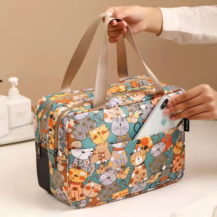 2024 New Cosmetic Bag Women's Portable Wash Bag Large Capacity Dry and Wet Separate Travel Bath Portable Storage Bag