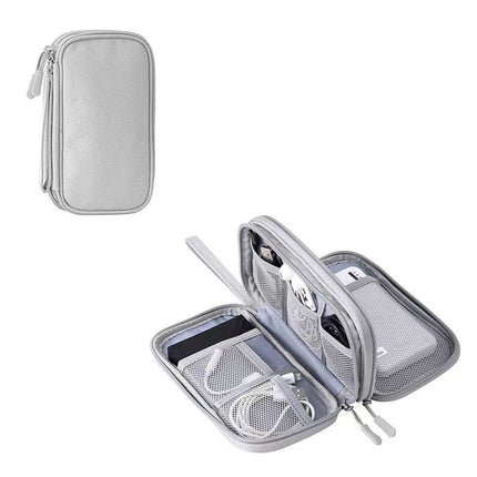 in stock Digital Bag Data Cable Bag Storage Bag Earphone Bag Mobile Phone Bag Hand Bag U Disk Multifunctional Storage Bag