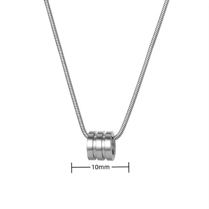 Personalized titanium steel non-fading color small man waist transfer bead necklace jewelry men's hip hop gay small man waist sweater chain