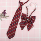 Red blue gold stripes (tie collar flower)