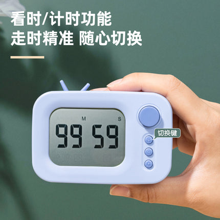 Alarm clock Creative mute lazy alarm clock student Alarm Clock Deli home clock wake-up artifact strong wake-up