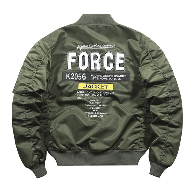 Heavy Embroidered Tough Guy Jacket Live Supply Cotton Thickened Air Force ma1 Bomber Jacket Men's Bomber Jacket