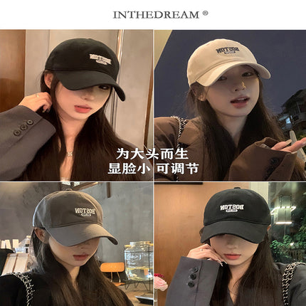 Spring 2025 New Baseball Cap Men's Trendy Embroidery Couple Casual Easiest for Match Letter Autumn Peaked Cap Sun Hat