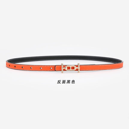 Double-sided Use Women's Small Belt Decoration with Dress Waistline Decoration Trousers Small Belt Simple and Generous
