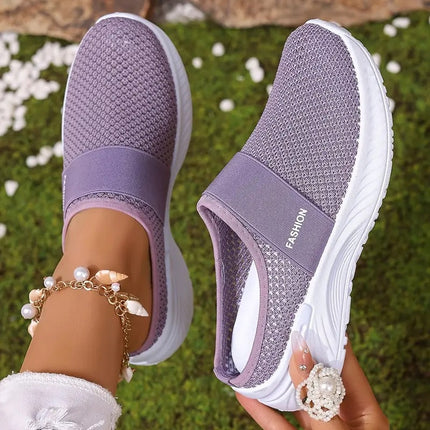 Women's Shoes, Casual Shoes, Summer Cross-Border Comfortable and Breathable Sandals, Lightweight Slip-On Slippers, Thick-Soled Versatile Shoes for Women